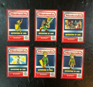 Merlin Nintendo Nes The Adventure Of Link Zelda Vintage Trading Cards Rare