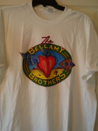 Bellamy Brothers T Shirt - Vintage Rare - Country Music -