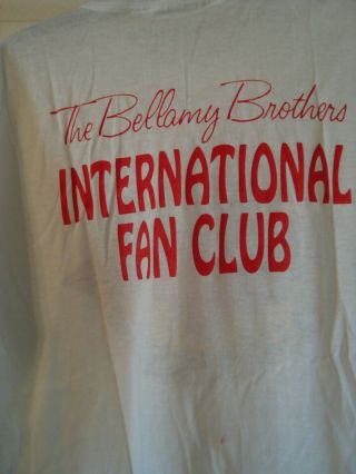BELLAMY BROTHERS T SHIRT - VINTAGE RARE - COUNTRY MUSIC - 4