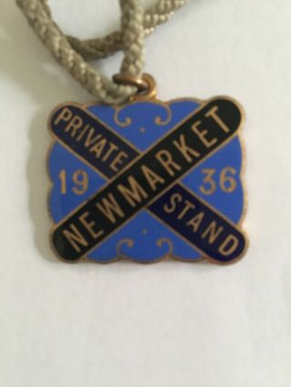 V Rare Newmarket Private Stand 1936 With Cord And Numbered