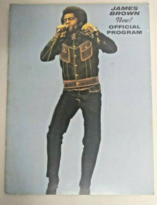 Rare James Brown Official Concert Tour Program Book - Sheet Music 1970 