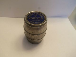 Rare Antique Coin Bank - Trust Company Of Norfolk Va Savings Patent 1923