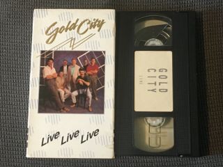 Gold City Live Live Live Rare Southern Gospel Music Vhs Video Tape