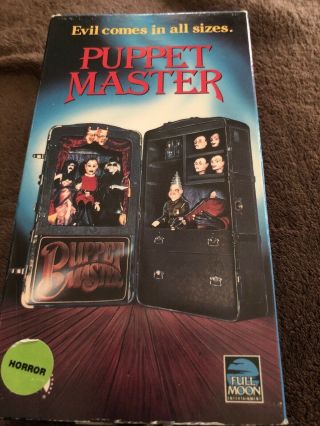 Puppet Master Vhs 1989 Rare Full Moon / Paramount Video