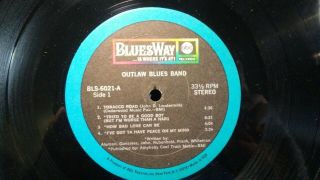 Outlaw Blues Band Outlaw Blues Band Rare 1968 Bluesway Blues Rock Lp 2