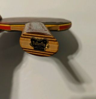Rare Collectable Butterfly Swedish Style Blade Tamasu JTTAA Ping Pong Paddle 4