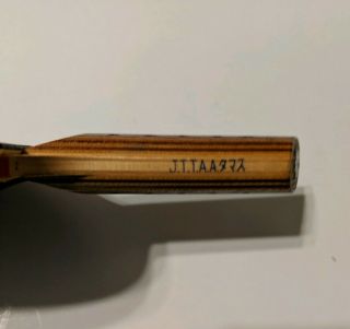 Rare Collectable Butterfly Swedish Style Blade Tamasu JTTAA Ping Pong Paddle 5