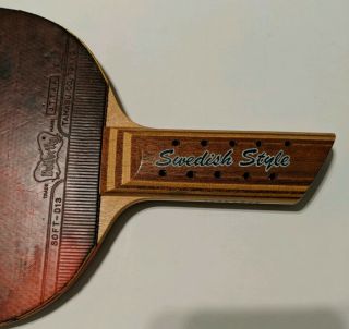 Rare Collectable Butterfly Swedish Style Blade Tamasu JTTAA Ping Pong Paddle 6