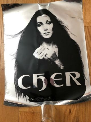 Extremely Rare Cher Metallic Foil Poster
