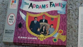 Rare Abc Tv Series 1964 Milton Bradley The Addams Family Card Game - Complete