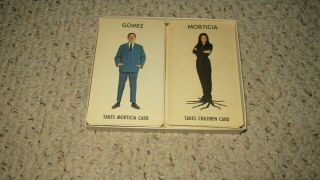 Rare ABC TV Series 1964 Milton Bradley The Addams Family Card Game - Complete 2