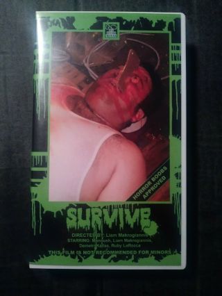 Survive Vhs Sov Horror Obscure Uneasy Archive Rare Oop.  Big Box Clam Shell