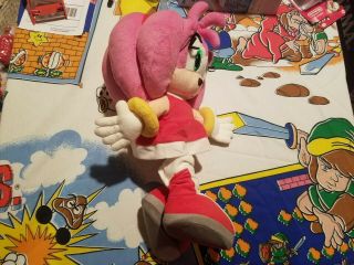 RARE 2006 SEGA Prize Europe Amy Rose Sonic X the Hedgehog Plush Toy Doll Figure 2