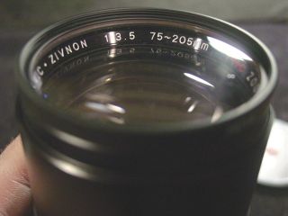 RARE Pentax K - mount Hervic - Zivnon SLR Camera Lenses F3.  5 75 - 205mm Zoom F2.  8 28mm 4