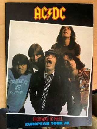 Ac/dc - Highway To Hell / European Tour 79 - Programme 1979 Rare