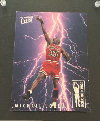 Michael Jordan 93 - 94 Fleer Ultra 5 Scoring Kings Foil Rare