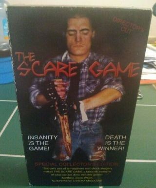 The Scare Game Rare Vhs Tape Sov Horror Movie Eric Stanze 1992 Salt City