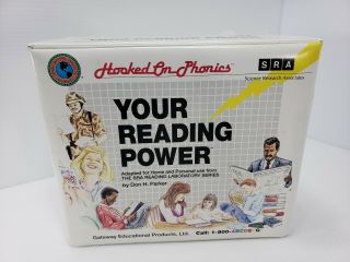 Vtg.  Rare 1992 Hooked On Phonics Sra Reading Power Kit Complete Set