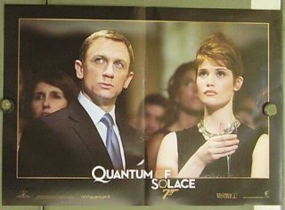 2kx87 Quantum Of Solace James Bond 007 6 Rare Orig Poster Italy