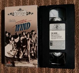 Very Rare The Wind 1928 Mgm Silent Film Vhs (not On Dvd) Lillian Gish Carl Davis