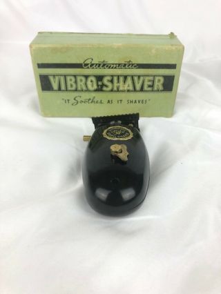 Antique Hand Crank Automatic Vibro - Shaver.  Vintage Razor Rare.  1930s