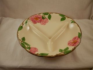 Franciscan Desert Rose Oval 3 Section Childs Dish 9 " Rare 1960 