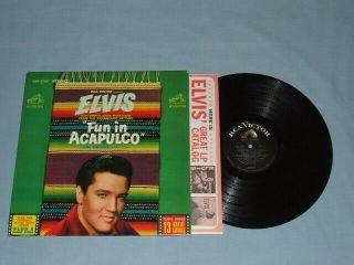 Elvis " Fun In Acapulco " Lp (lsp - 2756) Rare White Top Label