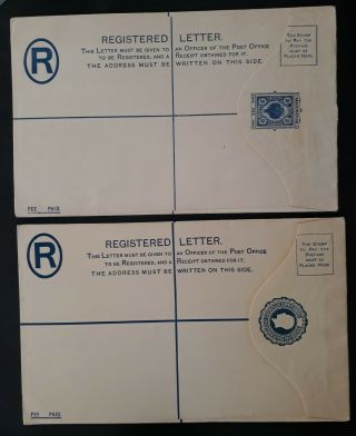 RARE Kedah/ Straits Settlements Stamped Registered Letters 2