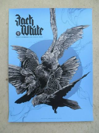 Jack White Rare O2 Arena Birmingham England Variant Poster 45/50