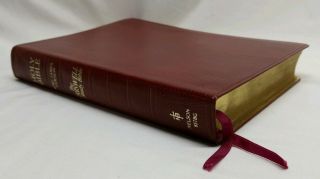 Rare King James Version Holy Bible Criswell Study Kjv Red Leather 1979