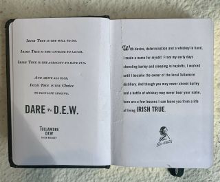 Tullamore Dew Irish True 4oz Book Flask - RARE AND LIMITED 6