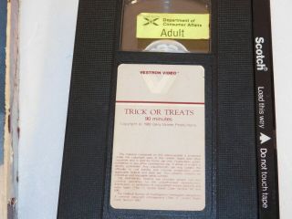 Trick Or Treats vhs 1982 RARE Horror Vestron Video 80s Halloween David Carradine 3