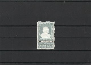Sir Rowland Hill Rare Embossed Never Hinged Advertising Stamp Ref 26870