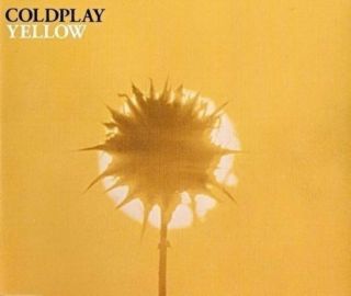 Coldplay Yellow Cd Single Rare 2000 Chris Martin Popular Song From Parachutes