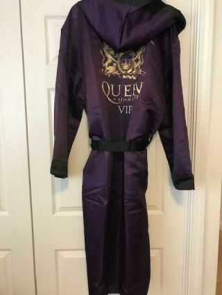 Queen Adam Lambert 2019 VIP tour robe boxer QAL purple,  2 Brian May picks RARE 3