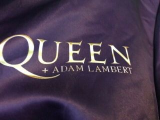 Queen Adam Lambert 2019 VIP tour robe boxer QAL purple,  2 Brian May picks RARE 5
