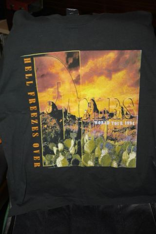 Rare The Eagles " Hell Freezees Over Tour 1994 T - Shirt Xl Size Conditio