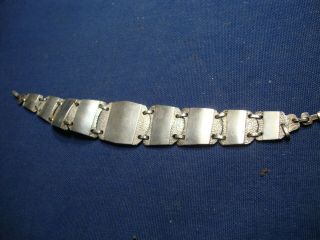 Ultra Rare Artisan Coin Sterling Silver Old Pawn Big Chunky Bracelet