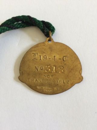 V Rare Newmarket Private Stand 1932 With Cord And Numbered 2