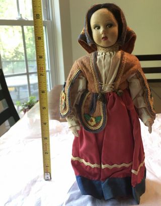 Antique Unmarked International Handmade Doll Rare Attic Find Folk Art