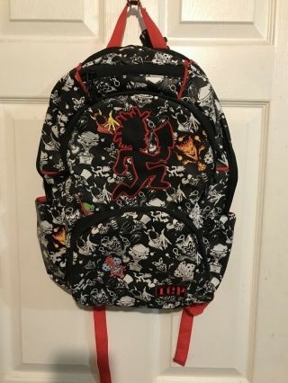 Icp Insane Clown Posse Hatchet Man Backpack Book Bag Rare Design Red Trim