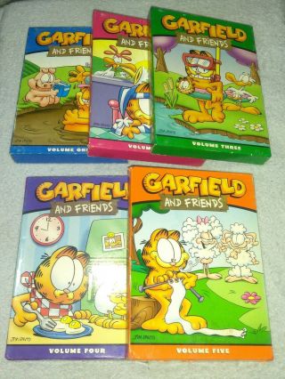 Garfield And Friends: The Complete Tv Series Vol.  1 - 5 Dvd Rare Oop
