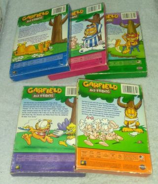 GARFIELD AND FRIENDS: THE COMPLETE TV SERIES VOL.  1 - 5 DVD RARE oop 2