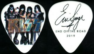Kiss - 2019 End Of The Road Tour Guitar Pick - Eric Singer Rare Group Pic