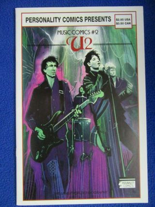 Music Comics Presents: U2 Personality Comics 1992 Rare