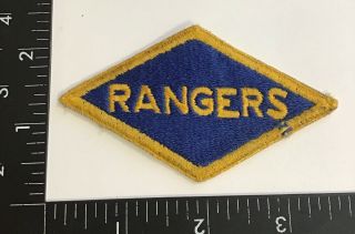 Ww2 Us Army Rangers Cut Edge Patch No Glow Rare