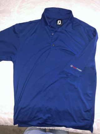Team Titleist Logo Footjoy Golf Polo Shirt Acushnet Rare