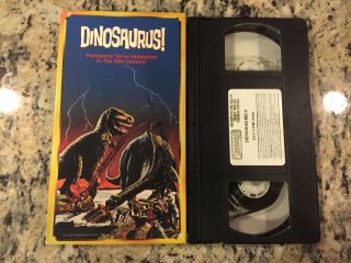 Dinosaurs Rare Vhs 1960 Ward Ramsay,  Kristina Hanson,  B Movie Cult Fun Action