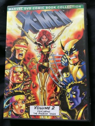 X - Men Xmen Volume 2 Dvd Animated Series Marvel Phoenix Saga Rare Oop Comic