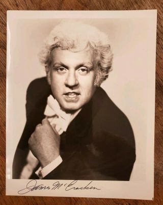 James Mccracken Rare Signed Vintage 8x10 Photo,  American Opera Tenor,  Great Pose